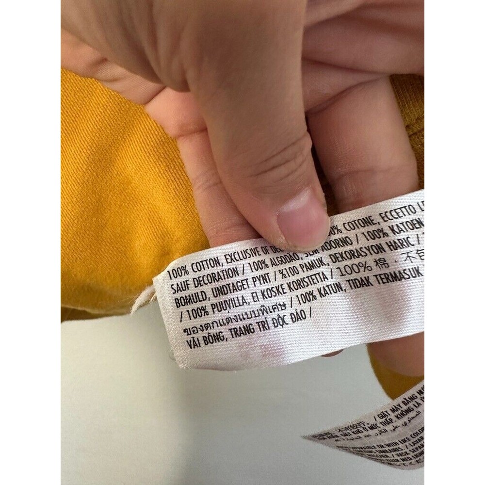 Disney Bambi Pullover Hoodie Patchwork Flower Yel… - image 4